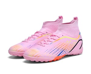 Buty sportowe Różowe TURFY TF z Elastycznym Kołnierzem Skarpeta Lekkie