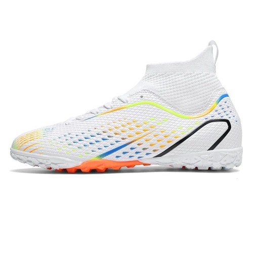 Buty sportowe Białe TURFY TF z Elastycznym Kołnierzem Skarpeta Lekkie