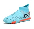 Buty Piłkarskie Cristiano Ronaldo Turkusowe Turfy TF z kołnierzem Skarpeta CR7