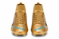 Złote buty piłkarskie Korki obuwie sportowe z kołnierzem skarpetka
