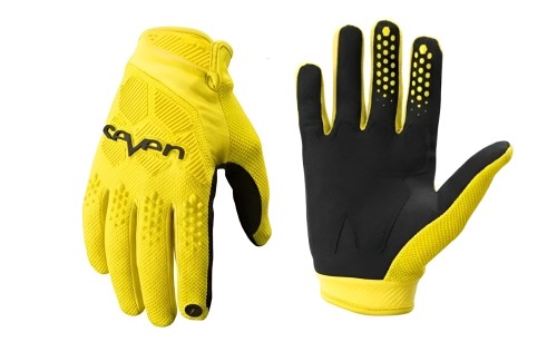 Rękawice Motocrossowe SEVEN Krótkie ENDURO motocyklowe Żółte