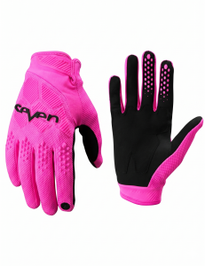 Rękawice Motocrossowe SEVEN Krótkie ENDURO motocyklowe Różowe