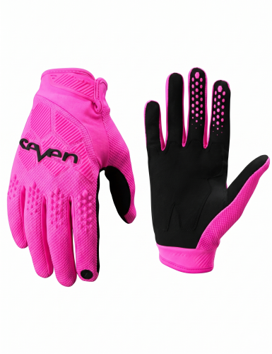 Rękawice Motocrossowe SEVEN Krótkie ENDURO motocyklowe Różowe