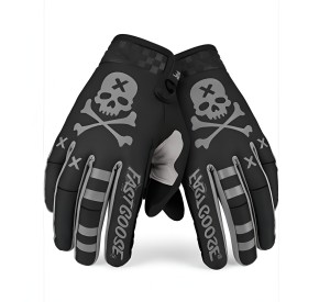 Rękawice krótkie enduro FASTGOOSE motocross off-road motyw Czaszki