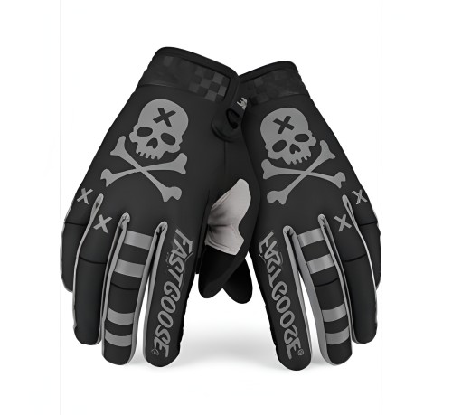 Rękawice krótkie enduro FASTGOOSE motocross off-road motyw Czaszki