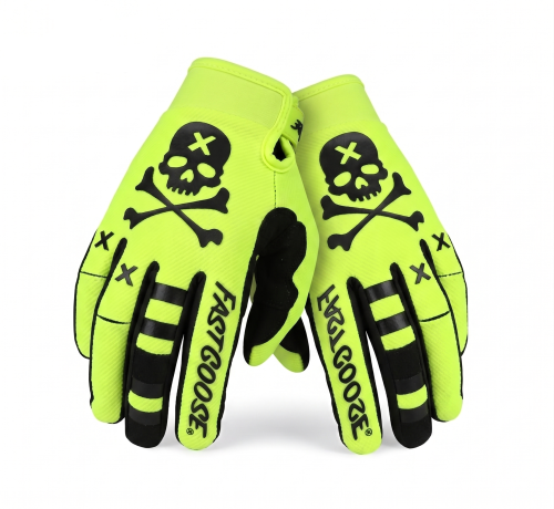 Rękawice krótkie enduro FASTGOOSE motocross off-road motyw Czaszki