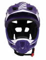 Kask Enduro LIXADA Full Face MTB  fioletowy design lekki 2w1