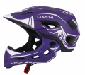 Kask Enduro LIXADA Full Face MTB  fioletowy design lekki 2w1