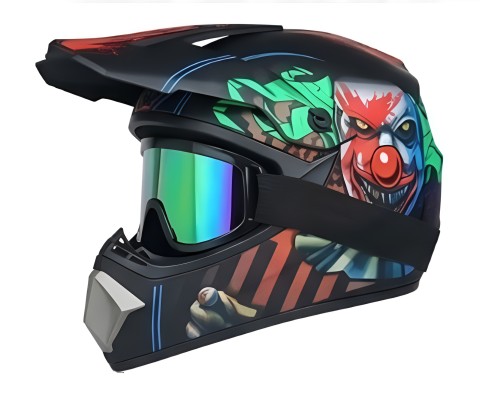 Kask Cross Motocrossowy zestaw Off-road design KLAUN + Gogle