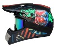 Kask Cross Motocrossowy zestaw Off-road design KLAUN + Gogle
