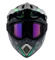 Kask Cross Motocrossowy zestaw Off-road design GRAFFITI + Gogle