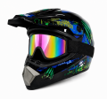 Kask Cross Motocrossowy zestaw Off-road design GRAFFITI + Gogle