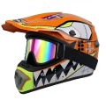 Kask Cross Motocrossowy zestaw Off-road design DINOZAUR + Gogle