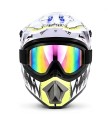 Kask Cross Motocrossowy zestaw Off-road design DINOZAUR + Gogle