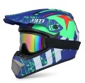 Kask Cross Motocrossowy zestaw Off-road Seria 1977 RACING + Gogle