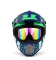 Kask Cross Motocrossowy zestaw Off-road Seria 1977 RACING + Gogle