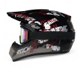 Kask Cross Motocrossowy zestaw Off-road ROCK and ROLL Edition + Gogle