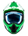 Zestaw Kask Cross dla dzieci Motocrossowy ROZO z goglami i rękawicami