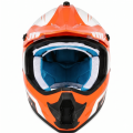 Zestaw Kask Cross dla dzieci Motocrossowy ROZO z goglami i rękawicami