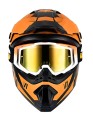 Kask Motocyklowy Cross Enduro Motocrossowy MTB V1 Orange + Gogle
