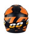 Kask Motocyklowy Cross Enduro Motocrossowy MTB V1 Orange + Gogle