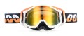Kask Motocyklowy Cross Enduro Motocrossowy MTB V1 Orange + Gogle