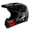 Kask Motocyklowy Cross Enduro Motocrossowy MTB Panther Black Edition + Gogle