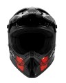 Kask Motocyklowy Cross Enduro Motocrossowy MTB Panther Black Edition + Gogle