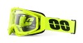 Kask Motocyklowy Cross Enduro Motocrossowy MTB HELMO Fluo Yellow + Gogle