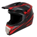 Kask Motocyklowy Cross Enduro Motocrossowy MTB Red Racing + Gogle