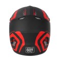 Kask Motocyklowy Cross Enduro Motocrossowy MTB Red Racing + Gogle