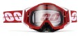 Kask Motocyklowy Cross Enduro Motocrossowy MTB Red Racing + Gogle