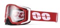 Kask Motocyklowy Cross Enduro Motocrossowy MTB Red Racing + Gogle