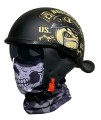 Kask motocyklowy orzeszek RETRO z daszkiem w stylu vintage