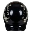 Kask motocyklowy orzeszek RETRO z daszkiem w stylu vintage