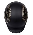 Kask motocyklowy orzeszek RETRO z daszkiem w stylu vintage