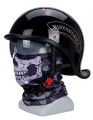 Kask motocyklowy orzeszek RETRO z daszkiem w stylu vintage