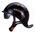 Kask motocyklowy orzeszek RETRO z daszkiem w stylu vintage