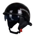 Kask motocyklowy orzeszek RETRO z daszkiem w stylu vintage