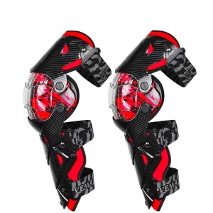 Ochraniacze na kolana i piszczele nakolanniki motocyklowe CARBON Ochrona Cross