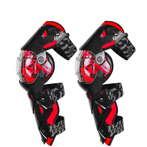 Ochraniacze na kolana i piszczele nakolanniki motocyklowe CARBON Ochrona Cross