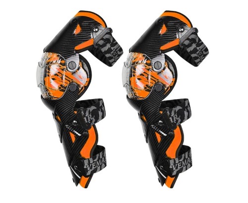 Ochraniacze na kolana i piszczele nakolanniki motocyklowe CARBON Ochrona Cross