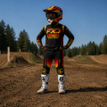 Profesjonalny Strój Motocrossowy dla Dzieci Enduro MX BLAZE RIDER JR