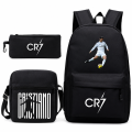 Plecak dla Dzieci CR7 Zestaw Szkolny 3w1 Tornister Torba na Ramię Piórnik Cristiano Ronaldo