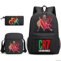 Plecak dla Dzieci CR7 Zestaw Szkolny 3w1 Tornister Torba na Ramię Piórnik Cristiano Ronaldo