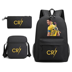 Plecak Szkolny dla dzieci 3w1 Sportowy Zestaw CR7 CRISTIANO RONALDO Tornister Torba Piórnik