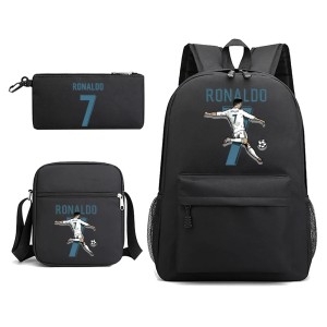Plecak Szkolny dla dzieci 3w1 Sportowy Zestaw CR7 CRISTIANO RONALDO Tornister Torba Piórnik