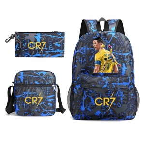Plecak Szkolny dla dzieci 3w1 Sportowy Zestaw CR7 CRISTIANO RONALDO Tornister Torba Piórnik