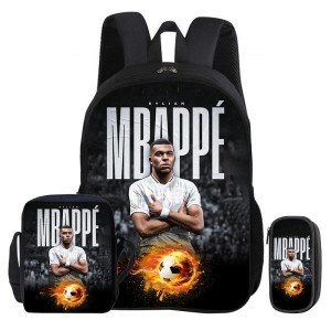 Plecak Chłopięcy Zestaw Szkolny 3w1 Tornister Kylian Mbappe