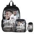 Plecak Szkolny dla Chłopca Zestaw 3w1 Kylian Mbappe Real Madryt Tornister Listonoszka Piórnik
